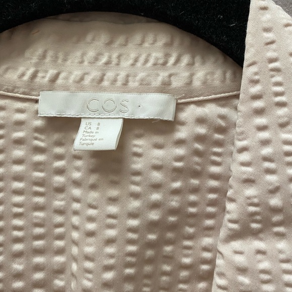 COS Oat Seersucker Chore Coat US Size 8 - Picture 6 of 6